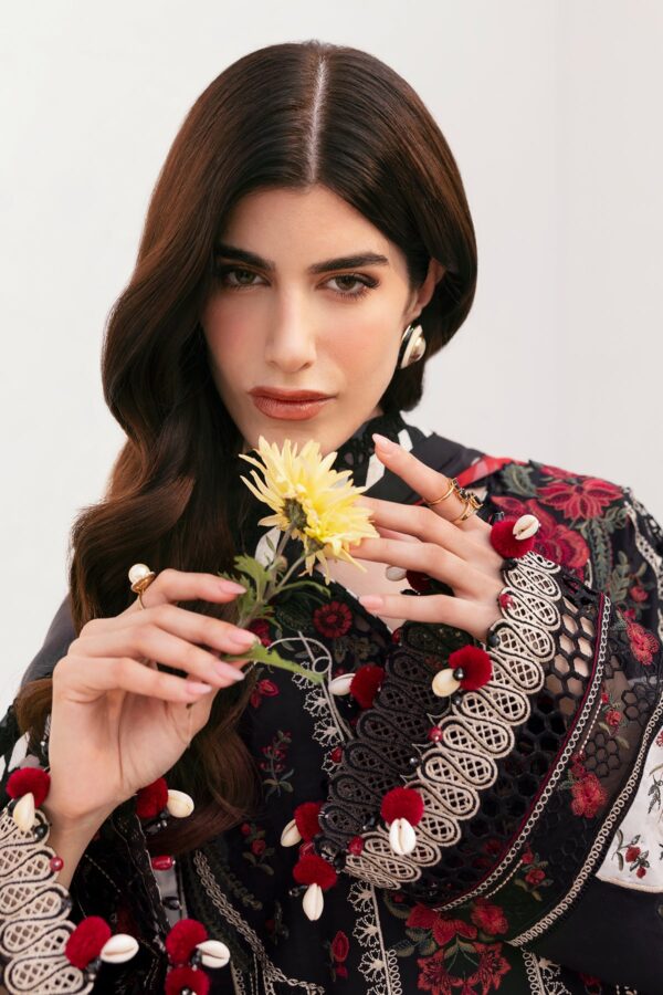 Baroque Embroidered Lawn El-D01 Stitched Eid Collection 2025 - Image 5