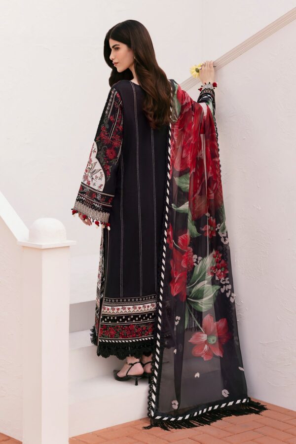 Baroque Embroidered Lawn El-D01 Stitched Eid Collection 2025 - Image 2