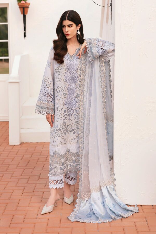 Baroque Embroidered Lawn El-D02 Stitched Eid Collection 2025