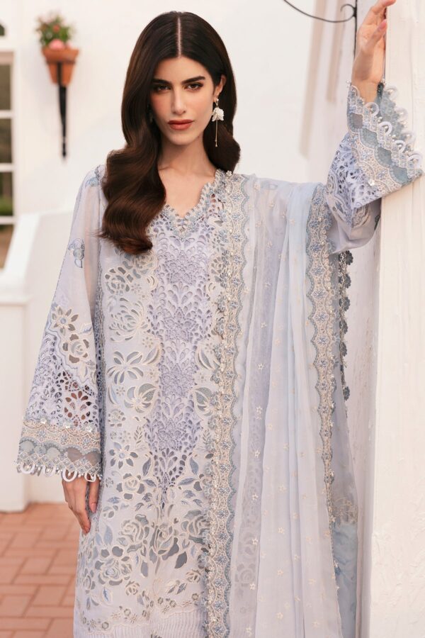 Baroque Embroidered Lawn El-D02 Stitched Eid Collection 2025 - Image 3