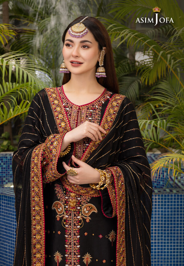 Asim Jofa Ajhj-19 Embroidered Viscose Raw Silk