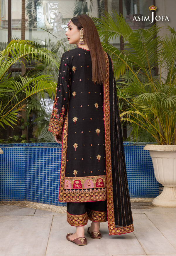 Asim Jofa Ajhj-19 Embroidered Viscose Raw Silk