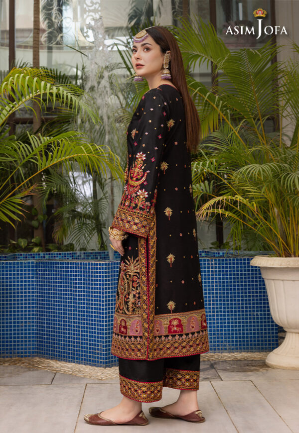 Asim Jofa Ajhj-19 Embroidered Viscose Raw Silk