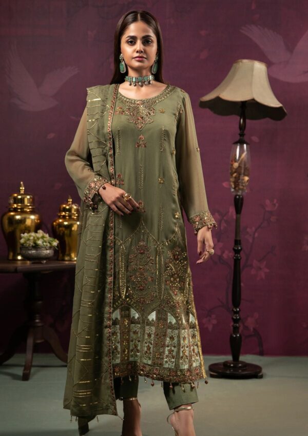 Al Zohaib D 01 Chiffon Unstitched