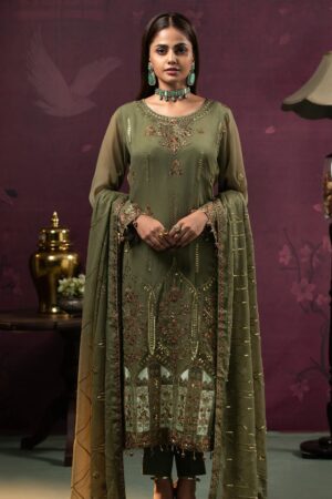 Al Zohaib D 01 Chiffon Unstitched