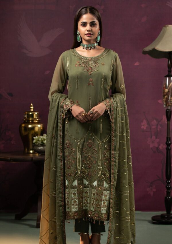Al Zohaib D 01 Chiffon Unstitched