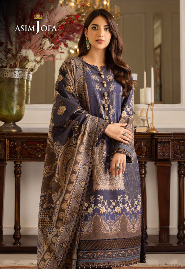 Asim Jofa Ajiwd-05 Printed Khaddar