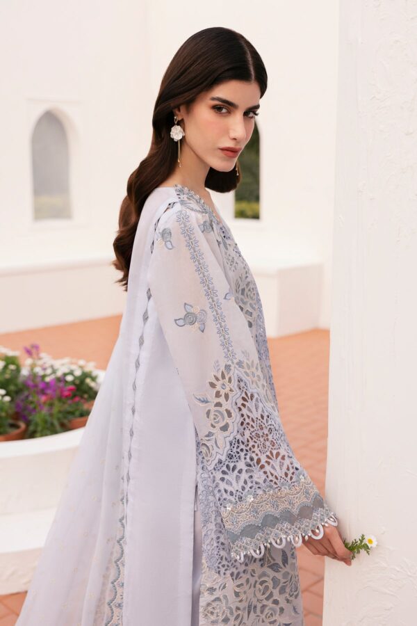 Baroque Embroidered Lawn El-D02 Stitched Eid Collection 2025 - Image 5