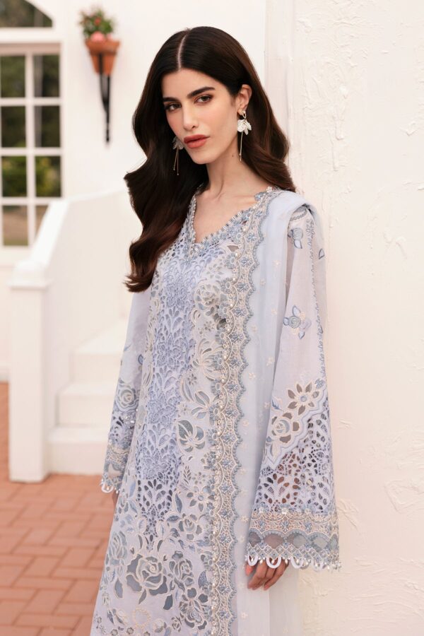 Baroque Embroidered Lawn El-D02 Stitched Eid Collection 2025 - Image 6