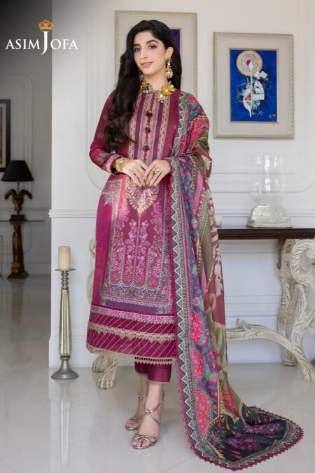 Asim Jofa Ajs-04 Printed Lawn 