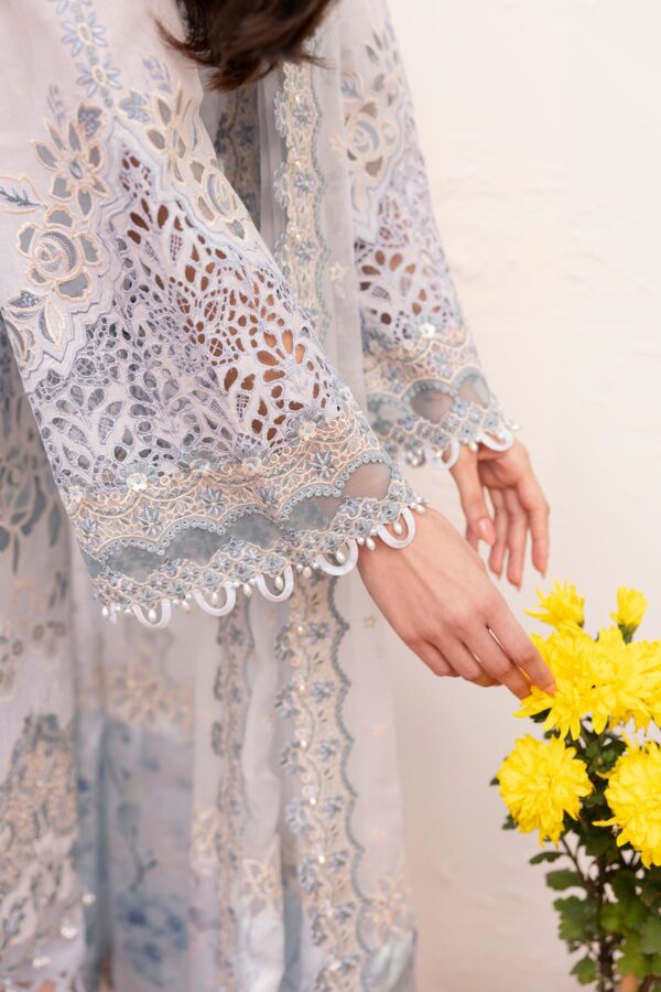 Baroque Embroidered Lawn El-D02 Stitched Eid Collection 2025 - Image 8