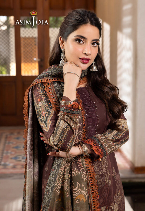 Asim Jofa Ajrwp-19 Printed Premium Winter Cotton Stitched