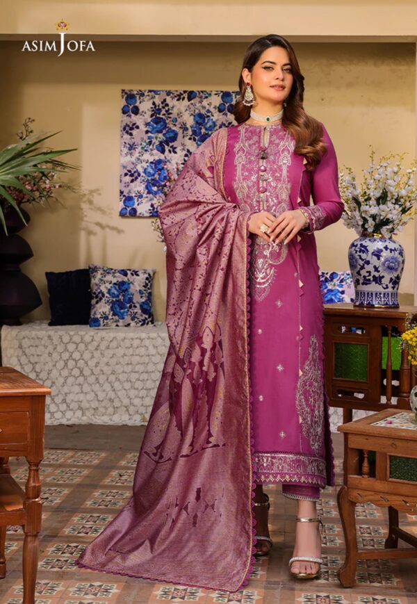 Asim Jofa Ajzb-07 Embroidered Cambric