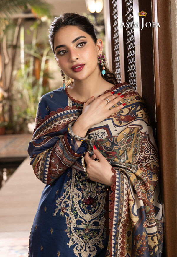 Asim Jofa Ajrwp-05 Printed Premium Winter Cotton Stitched