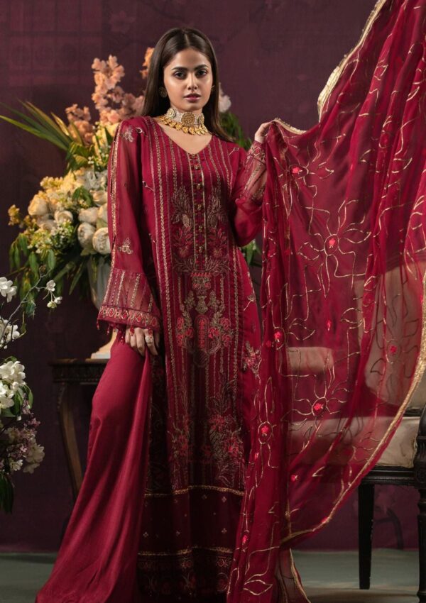 Al Zohaib D 02 Chiffon Unstitched