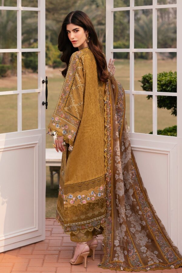 Baroque Embroidered Lawn El-D03 Stitched Eid Collection 2025 - Image 2