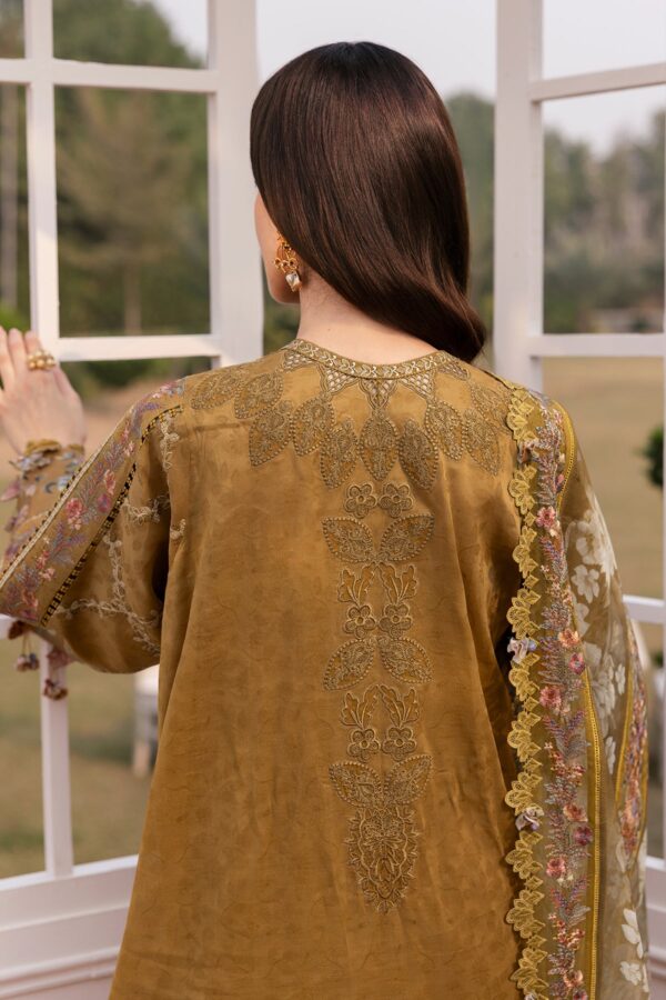 Baroque Embroidered Lawn El-D03 Stitched Eid Collection 2025 - Image 6