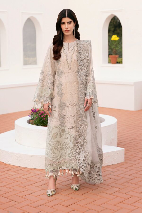 Baroque Embroidered Lawn El-D04 Stitched Eid Collection 2025