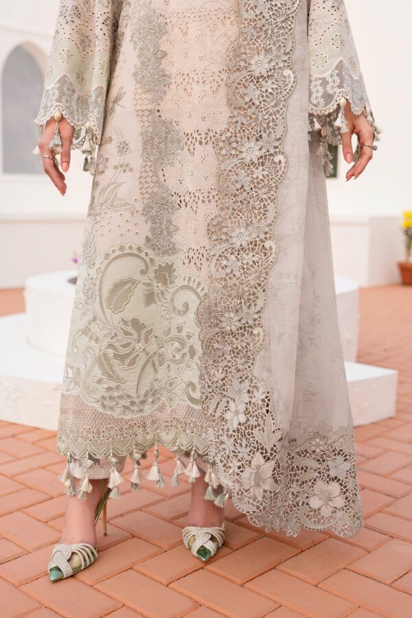 Baroque Embroidered Lawn El-D04 Unstitched Eid Collection 2025 - Image 3