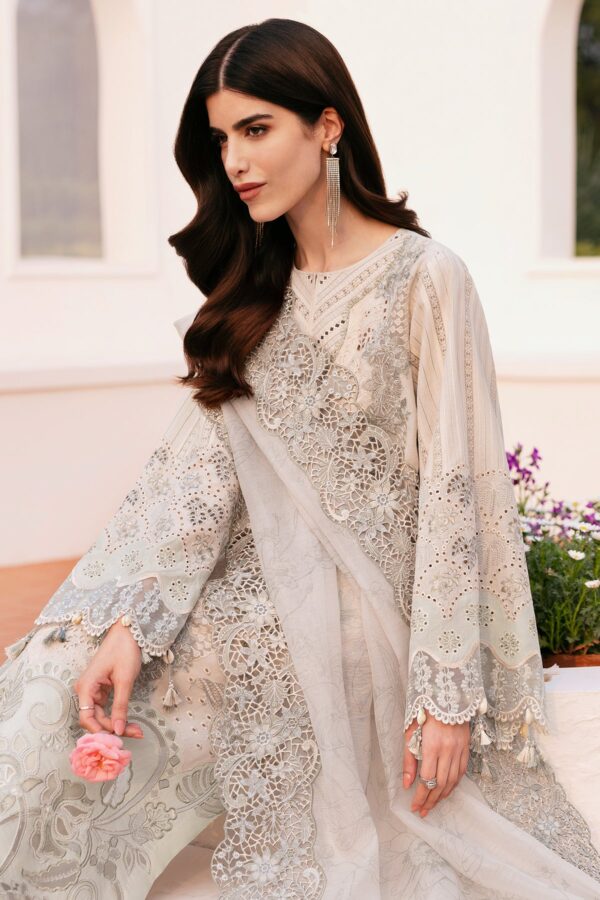 Baroque Embroidered Lawn El-D04 Unstitched Eid Collection 2025 - Image 7