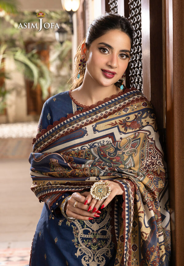 Asim Jofa Ajrwp-05 Printed Premium Winter Cotton Stitched
