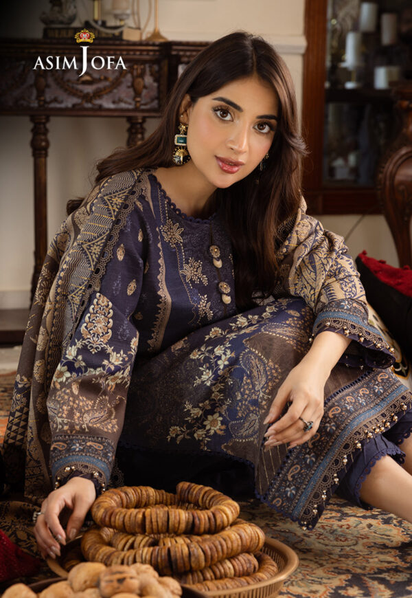 Asim Jofa Ajiwd-05 Printed Khaddar