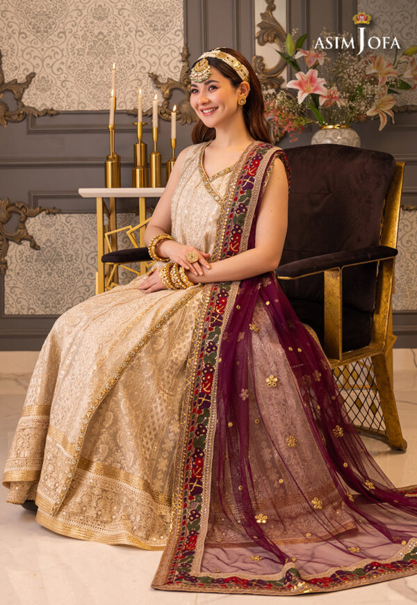 Asim Jofa Ajhj-24 Embroidered Khaddi Net