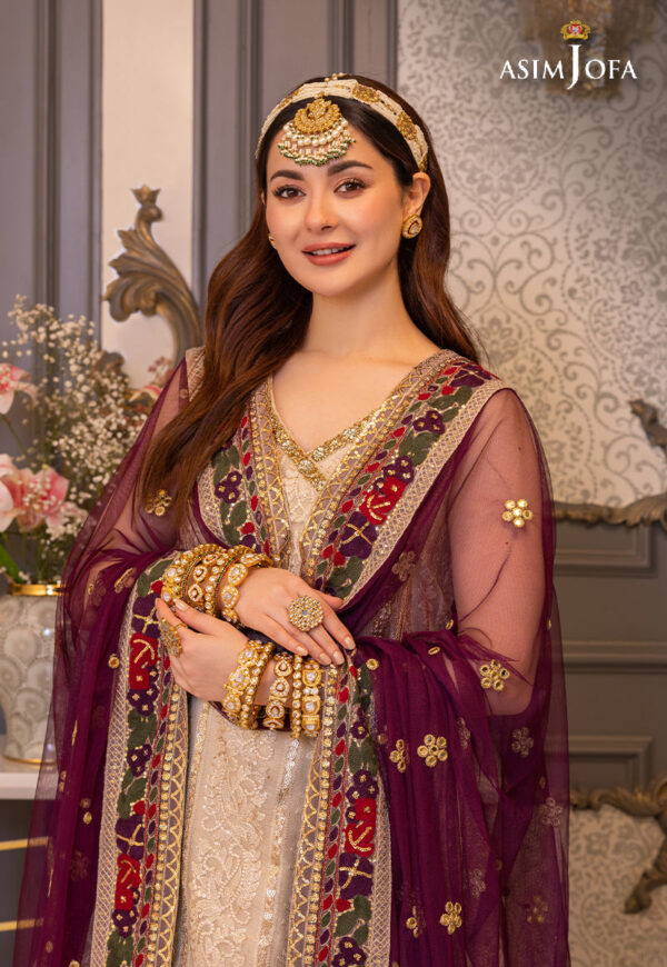 Asim Jofa Ajhj-24 Embroidered Khaddi Net