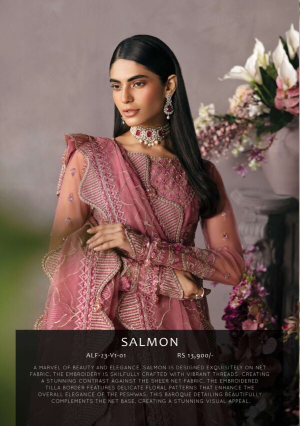 Afrozeh Luxury Alf 01 La Fuchsia