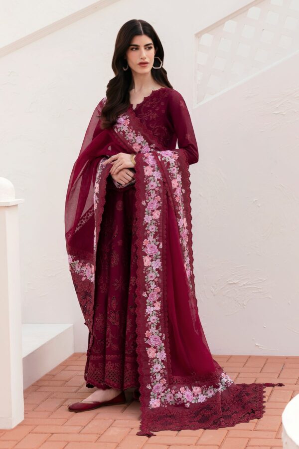 Baroque Embroidered Lawn El-D05 Unstitched Eid Collection 2025