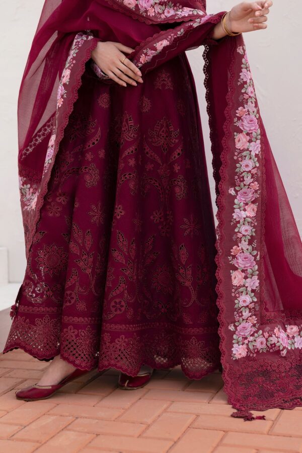 Baroque Embroidered Lawn El-D05 Unstitched Eid Collection 2025 - Image 3