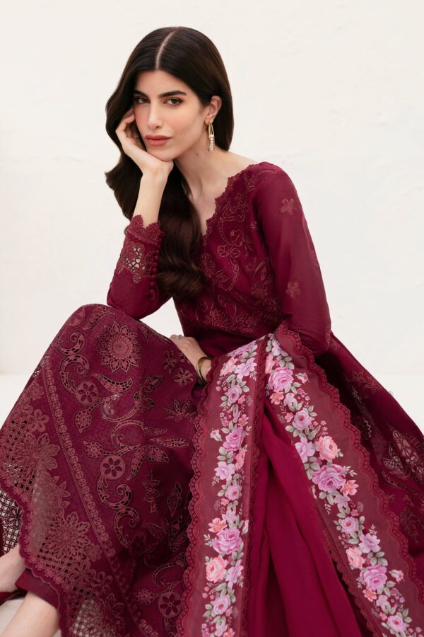 Baroque Embroidered Lawn El-D05 Unstitched Eid Collection 2025 - Image 5
