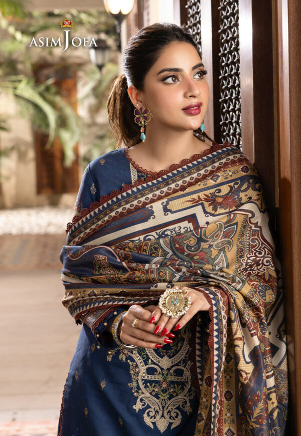 Asim Jofa Ajrwp-05 Printed Premium Winter Cotton Stitched