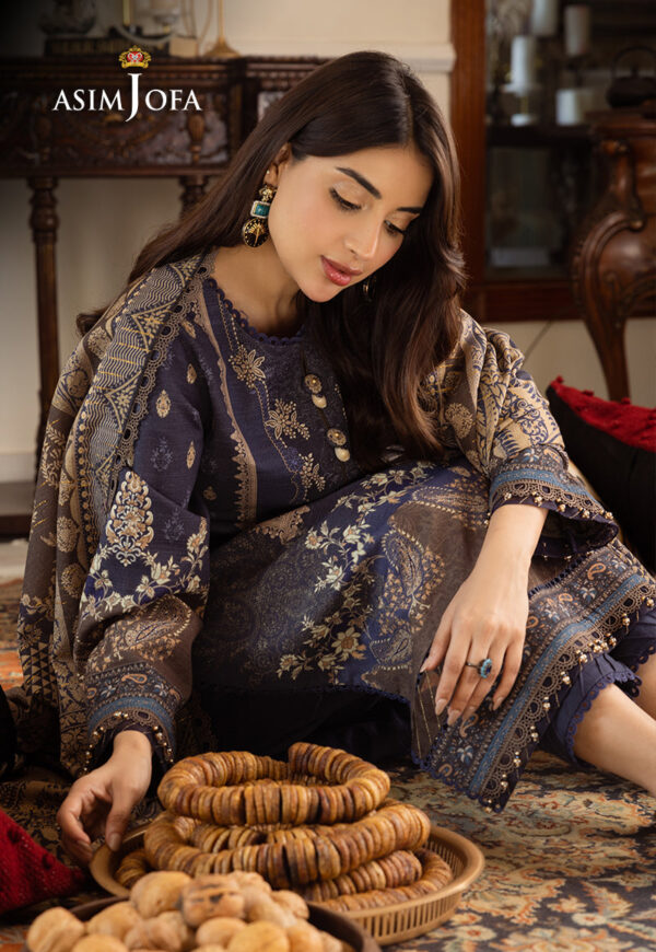 Asim Jofa Ajiwd-05 Printed Khaddar