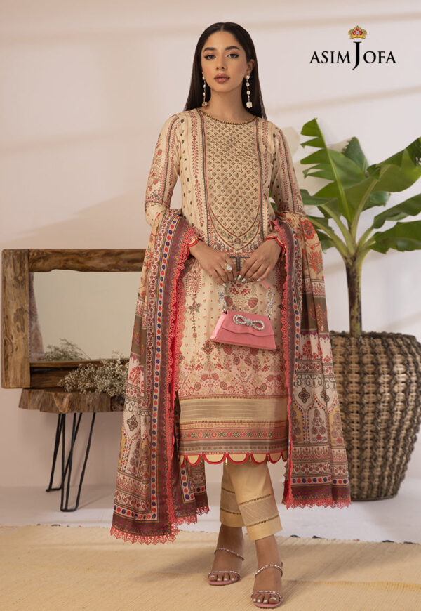 Asim Jofa Ajbp-10 Embroidered Cambric