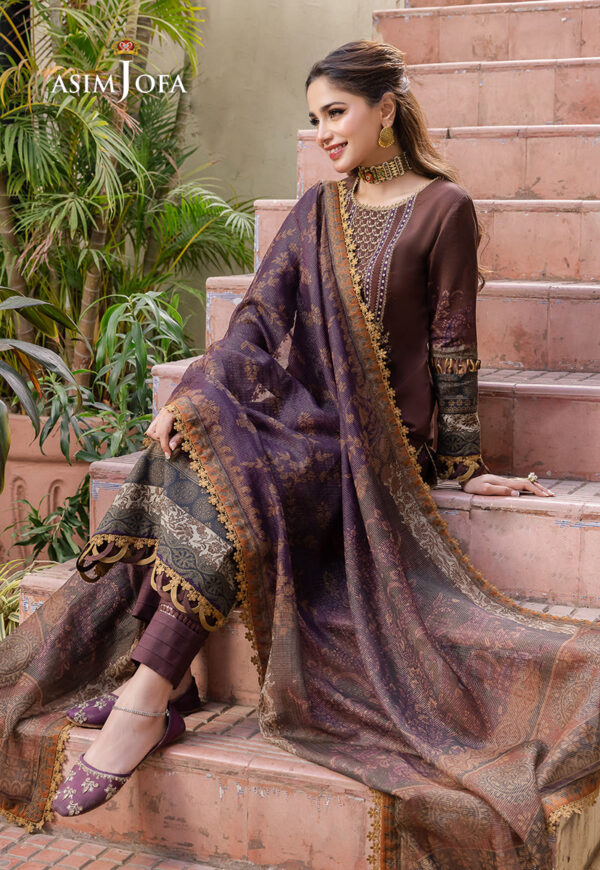 Asim Jofa Ajrw-21 Embroidered Premium Winter Cotton