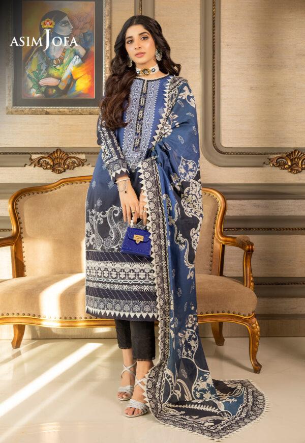 Asim Jofa Ajs-07 Printed Lawn