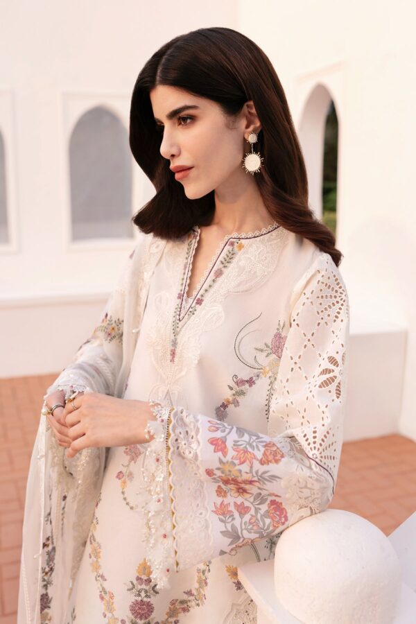 Baroque Embroidered Lawn El-D06 Stitched Eid Collection 2025 - Image 5