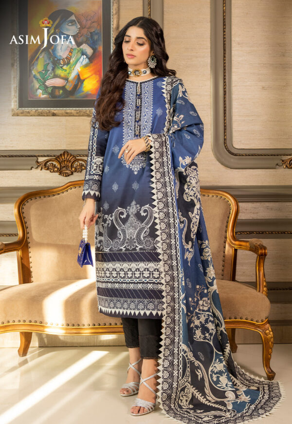Asim Jofa Ajs-07 Printed Lawn