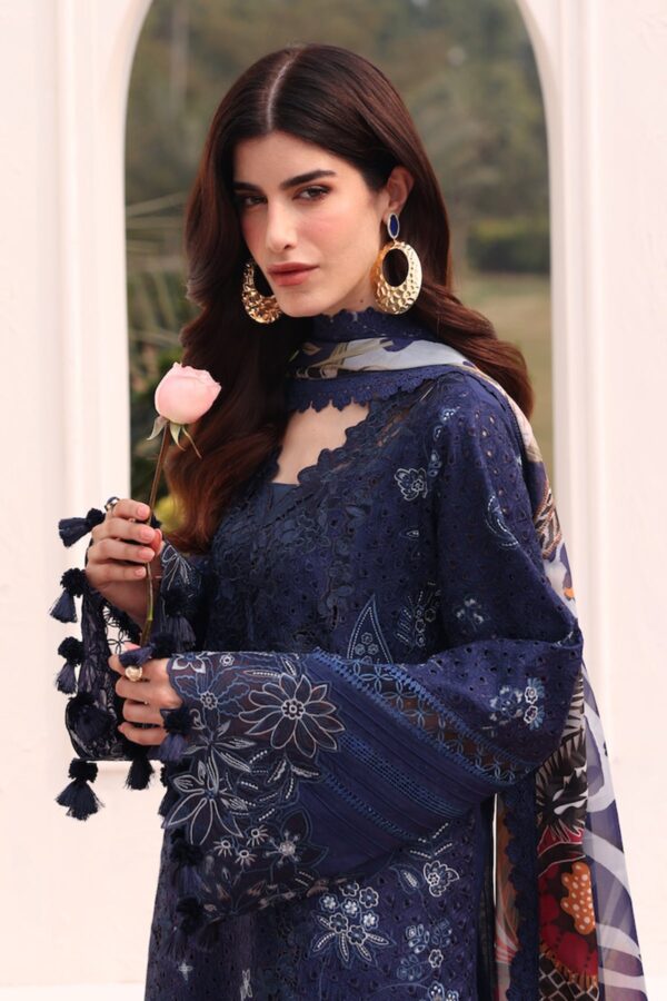 Baroque Embroidered Lawn El-D07 Stitched Eid Collection 2025 - Image 3