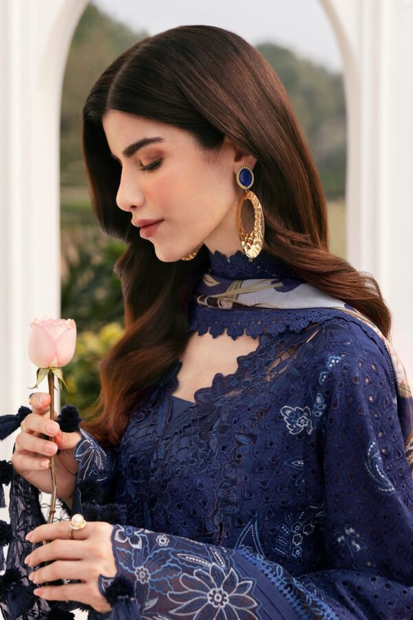 Baroque Embroidered Lawn El-D07 Stitched Eid Collection 2025 - Image 4