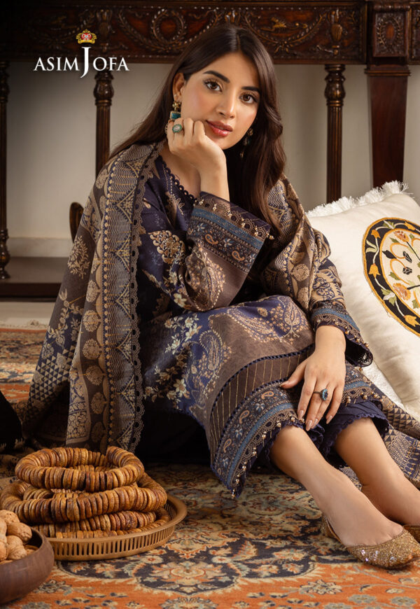 Asim Jofa Ajiwd-05 Printed Khaddar