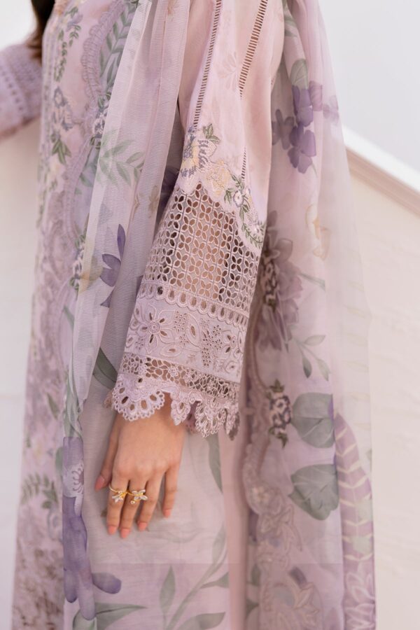 Baroque Embroidered Lawn El-D08 Stitched Eid Collection 2025 - Image 6