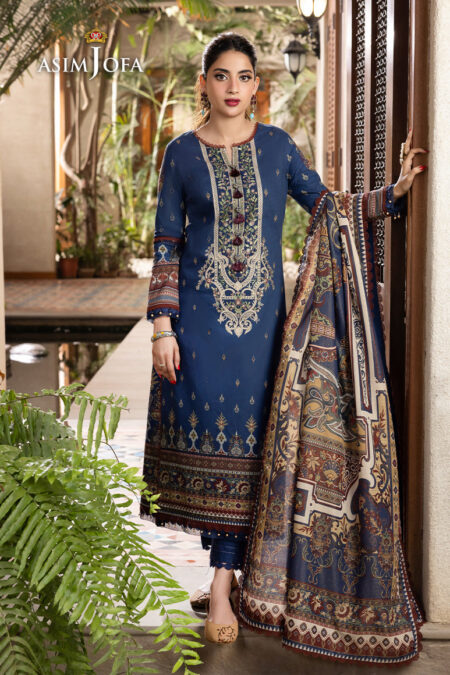 Asim Jofa Ajrwp-05 Printed Premium Winter Cotton Stitched 