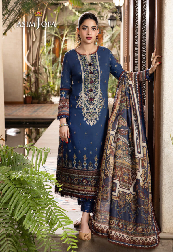 Asim Jofa Ajrwp-05 Printed Premium Winter Cotton Stitched