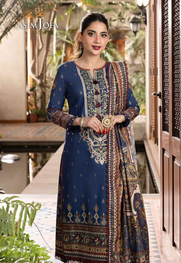 Asim Jofa Ajrwp-05 Printed Premium Winter Cotton Stitched