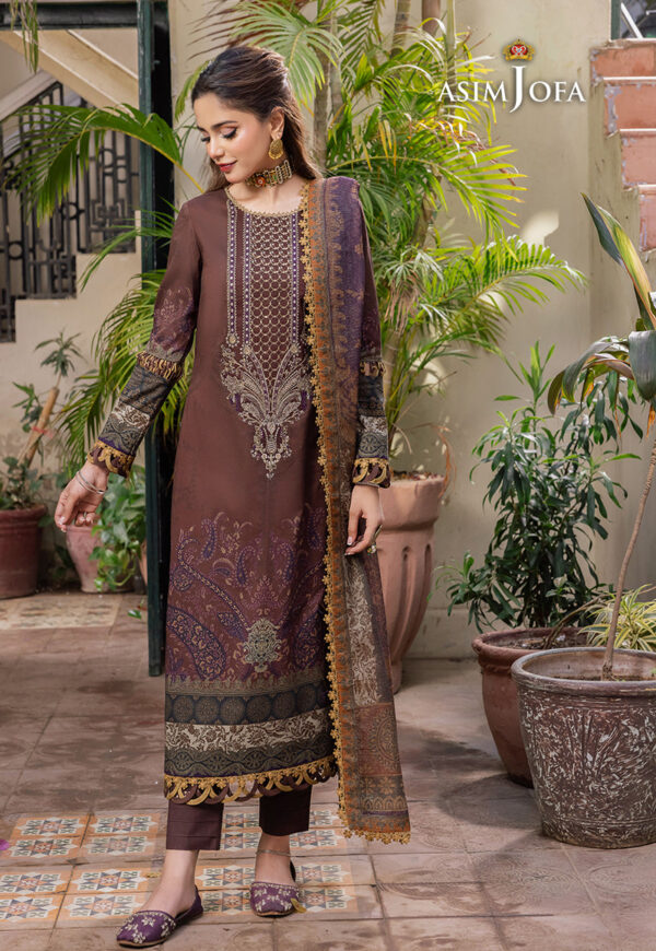 Asim Jofa Ajrw-21 Embroidered Premium Winter Cotton