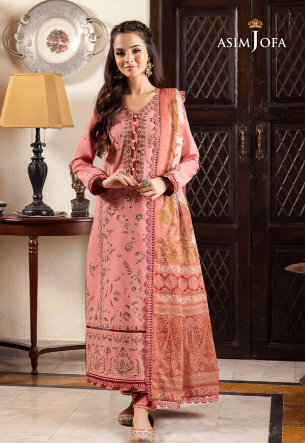 Asim Jofa Ajrwp-35 Embroidered Slub Stitched