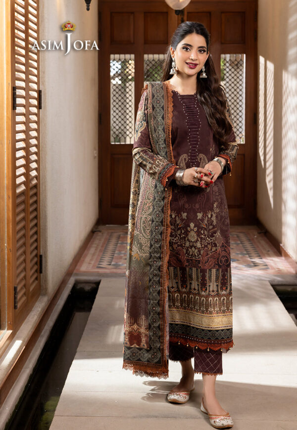 Asim Jofa Ajrwp-19 Printed Premium Winter Cotton Stitched