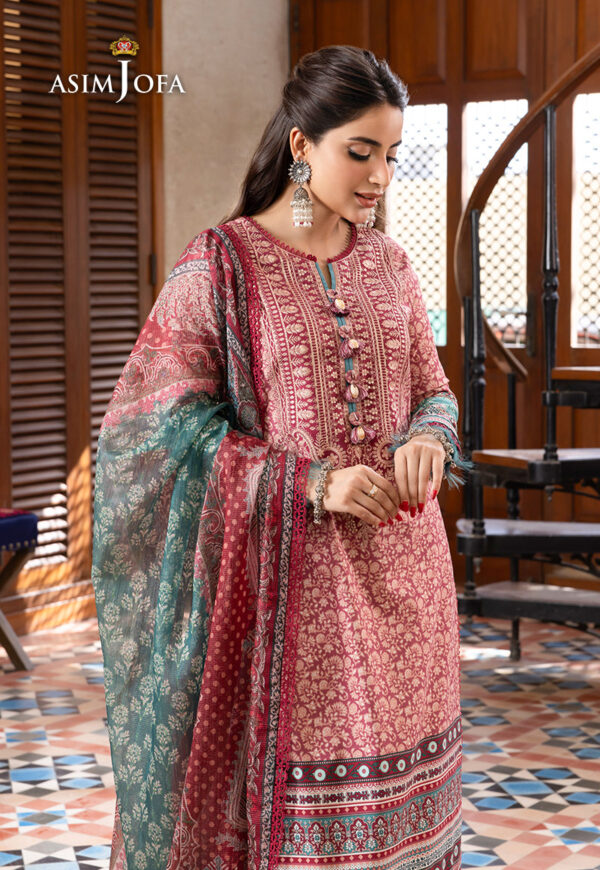 Asim Jofa Ajrw-07 Embroidered Premium Winter Cotton